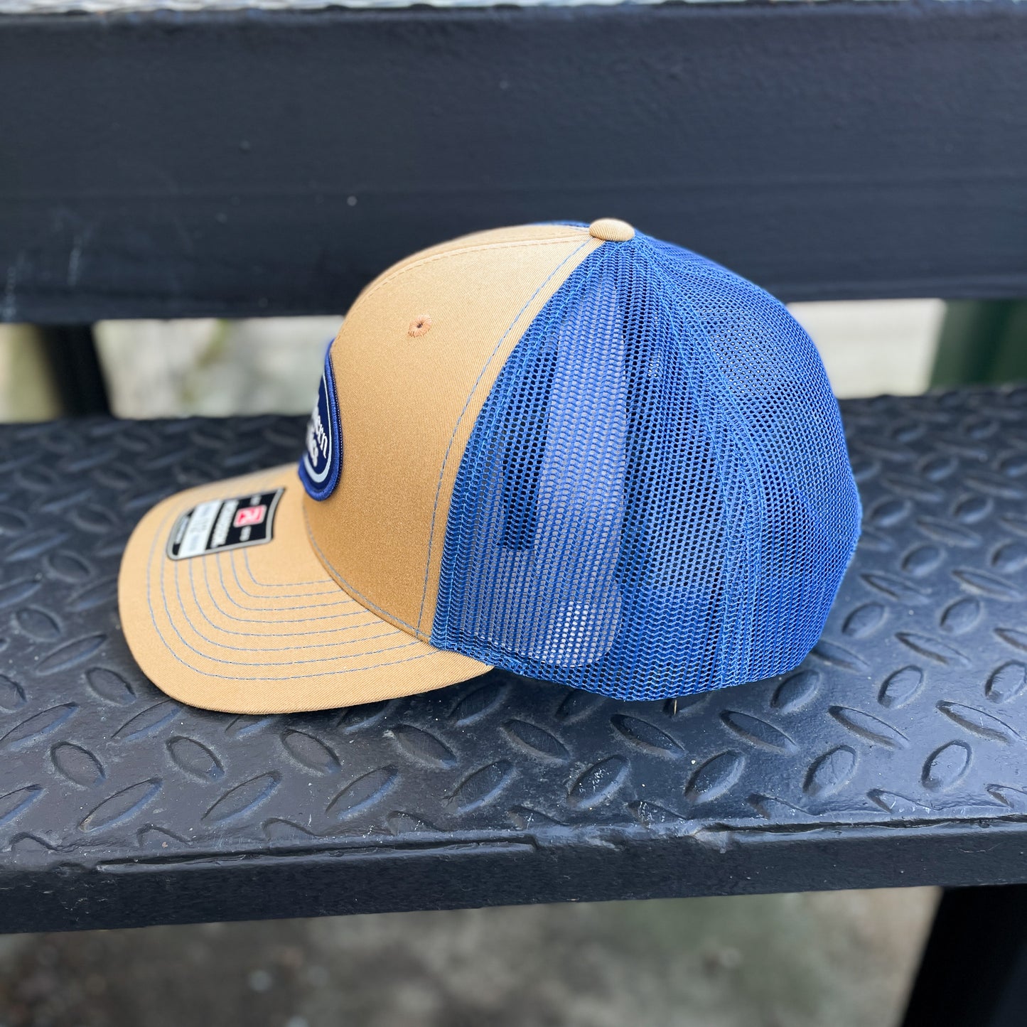 Trucker Hat - Biscuit/True Blue