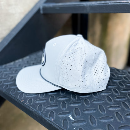 Laser Performance Rope Hat - Silver/Black-Silver
