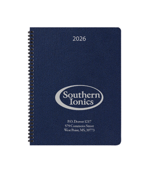(PREORDER) 5.5" X 8.5" LEATHERETTE MONTHLY PLANNER 2026